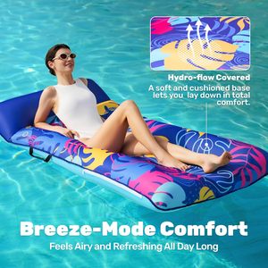 Fabric Inflatable PVC <b>Pool</b> <b>Floats</b> Adult Floating Lounge Chairs Blow up mesh Adult Heavy Duty Floating Party Summer Water - Product Image 6