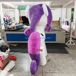 성인용 2m 에어 주입식 조랑말 의상 말 마스코트 코스튬 퍼레이드 품질 생일 성인 동물 할로윈 파티 - Product Image 5