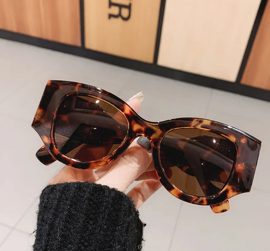 Gafas de sol finas de Estilo vintage coreano, lentes de sol delgadas con cara para viajes de verano, 2022, 3915
