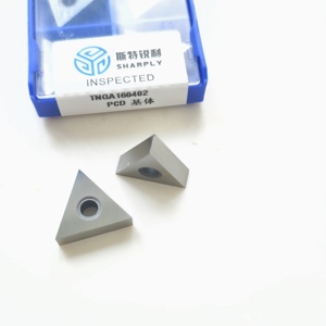 CNC kim cương Máy tiện công cụ chèn PCD indexable biến chèn tnga tcgt cho kim loại màu và vật liệu phi kim loại - Product Image 3