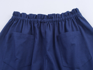 <span class=keywords><strong>Pantaloni</strong></span> Casual alla Moda per <span class=keywords><strong>Donna</strong></span>, Lunghezza alla Caviglia, Colore <span class=keywords><strong>Blu</strong></span> <span class=keywords><strong>Scuro</strong></span> con Coulisse in Vita - Product Image 5