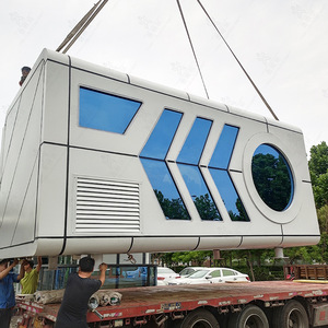 Fabricant de maisons mobiles de grande taille, de type capsule spatiale, en aluminium, pour hôtel, style UFO, pour les célébrités d'Internet - Product Image 2