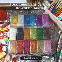 Nouvelles décorations de Noël classiques en gros pour usine, mélange de paillettes en vrac, paillettes épaisses en shaker, fournitures d'artisanat