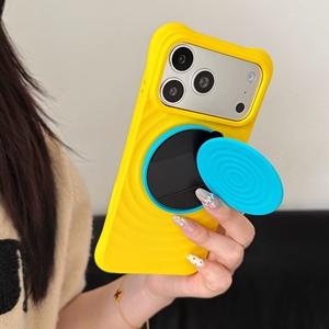 Coque en silicone liquide couleur unie effet ondulations <span class=keywords><strong>d</strong></span>'<span class=keywords><strong>eau</strong></span> pour <span class=keywords><strong>iPhone</strong></span> Air <span class=keywords><strong>13</strong></span> 14 15 16 17 Pro Max avec support pliable antichoc - Product Image 5