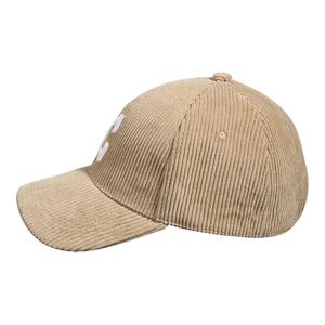 OEM/ODM 공장 맞춤형 코듀로이 야구 모자, 디자인에 따라 맞춤 제작, 맞춤 자수 6패널 캐주얼 야구 모자 - Product Image 5