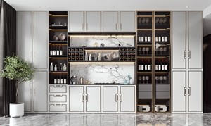 Buffet moderne en bois massif de luxe personnalisé pour les salons/salles à manger - Product Image 4