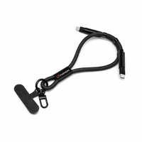 Cordon de téléphone personnalisé avec logo, câble de charge rapide 60W USB-C vers USB-C, bracelet tressé réglable, chargeur de téléphone à porter en bandoulière