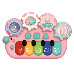 Jouets de piano pour bébé, jouets musicaux lumineux pour bébé, jouet d'apprentissage sensoriel pour bébé - Product Image 1