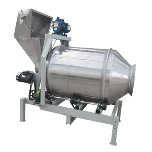 XIANGLU 200kg chemical laboratory grinder Industrial stainless steel 2D rotary drum batch mixer for dry powder granule