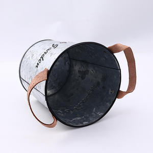 Seaux à fleurs <span class=keywords><strong>en</strong></span> métal galvanisé Vases de grande taille rustiques de style français pour mariage et décoration intérieure - Product Image 3