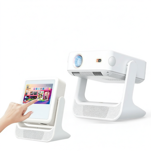 Factory Direct 2026 New Dual-Screen Touch Projector Wholesale for Export Compact Home Use HD Portable Projector