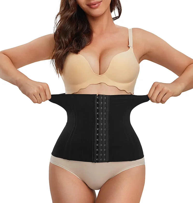 Women Daily Wear Seamless Waist Belt 8 Memory Steel Bones Reduce Waistline Slimming Corset Waist Trainer Shaper