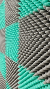 Mật độ cao sóng Acoustic bọt lửa đánh giá cách âm tấm Tường cho văn phòng cho Studios/KTV làm bằng Polyurethane (bán buôn) - Product Image 2