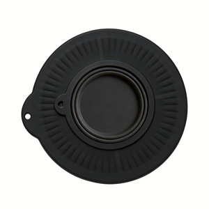 Couvercle anti-éclaboussures en silicone pour bol mélangeur avec petit bol pliable pour bol de mélange de 6 à 7 quarts, couvercle anti-poussière hermétique - Product Image 6
