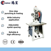 Machine à riveter automatique à double tête pour chaussures, sacs et articles en cuir