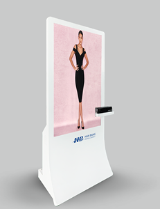 ป้ายดิจิตอลกระจกติดตั้งเสมือนจริง 65 นิ้ว <span class=keywords><strong>VR</strong></span> ประสบการณ์ร้านค้า 3D โฆษณาแบบโต้ตอบอัจฉริยะเครื่อง All-in-one - Product Image 1