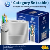 Konektivitas RJ45 FTP Shielding Kabel Ethernet Cat5e 305m Produsen Kabel Luar Ruangan Kabel Jaringan LAN Cat5