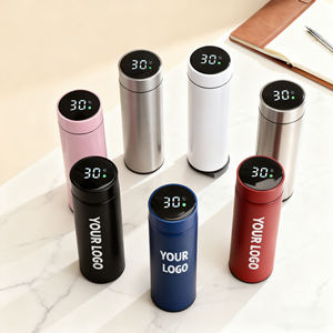 Bouteille d'eau intelligente en acier inoxydable avec affichage numérique de la température extérieure, logo personnalisé, cadeau d'entreprise promotionnel, vente en gros - Product Image 5