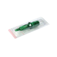 Sunrise OEM 20PCS/boîte Vente en gros Aiguilles de cartouche de tatouage PMU jetables stérilisées vertes pour maquillage permanent, qualité médicale 304