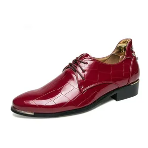 Смарт-обувь с логотипом производителя, большие размеры, мужские кожаные туфли-оксфорды