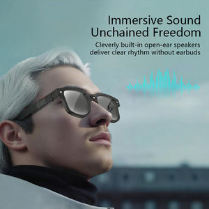 デジタルアイウェア ChatGPT LEDライト搭載 ウェアラブルビデオ録画 1080P 翻訳機能付きスマートグラス AI 4Kカメラ搭載 試験用 - Product Image 5