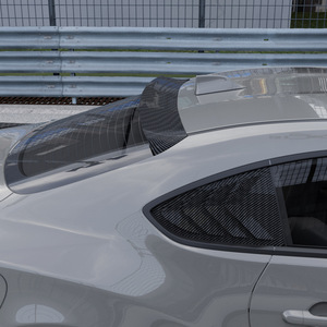 Rear Spoiler For Toyota GR86 Subaru BRZ 2022 Carbon Fiber Texture Piano Black ABS Ducktail Trunk Lip - Product Image 2