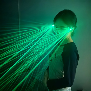 Lunettes laser Green Star LED à 7 couleurs changeantes, lunettes lumineuses à double mode pour spectacle de danse laser, fête - Product Image 5