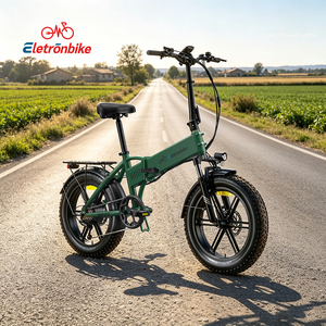 Cuadro aleación aluminio bicicleta eléctrica plegable fat tire 7 velocidades freno disco hidráulico pedelec montaña 250W - Product Image 1