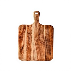 Planche à découper en bois naturel pour comptoir de cuisine, préparation alimentaire, service et présentation de pain, fromage et charcuterie - Product Image 1