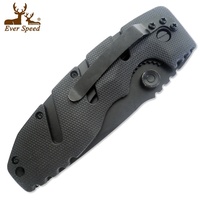 Poignée en acier inoxydable Offre Spéciale Camping poche pliant couteau tactique outil de survie OEM Laser gravure GS certifié