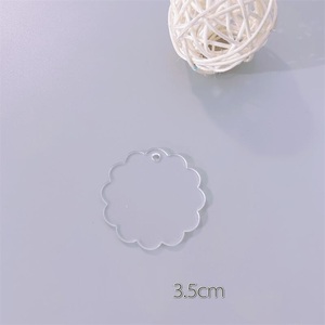 공장 레이저 절단 조각 2MM 플라스틱 보드 아크릴 시트 투명 아크릴 디스크 원 - Product Image 5