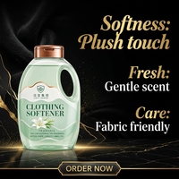 Adoucissant textile liquide Wave Edge Celadon Copper Jug, détergent à lessive, parfum longue durée, fraîcheur, produits de nettoyage