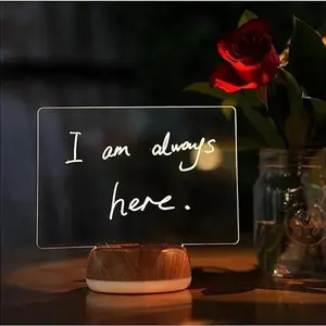 LED Message Board 3D Night Light Acrylic Writing Board LED Light For Valentine's Day