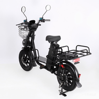 Bicicleta Eléctrica de Carga de Alta Velocidad con Neumáticos de 16x3 Pulgadas, Doble Suspensión, Frenos, Acero al Carbono, Motor sin Escobillas, Batería de 30AH, 60km+ de Autonomía