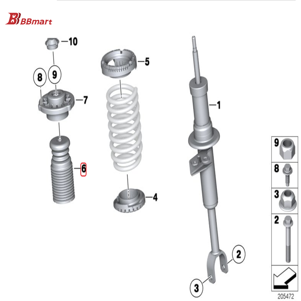 Bbmart Auto Parts - High Quality Front Shock Absorber Boot