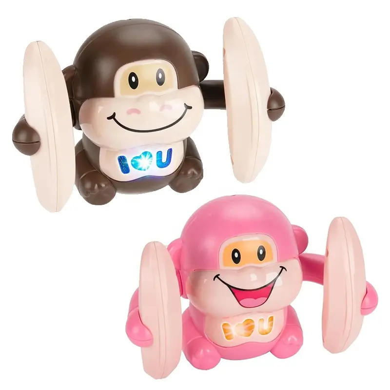 Crawling Monkey Baby Toys Interactive Dancing Walking Monkey Toy with Light & Music
