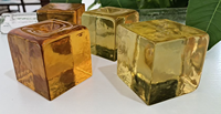 Batu Bata Kaca Cor Ramah Lingkungan Berwarna-warni dan Tahan Lama untuk Dekorasi Bangunan Eksterior Luar Ruangan Industri Zhitao Art Glass 2-Tahun