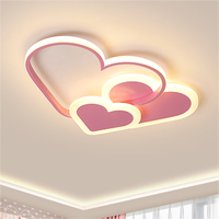 Lámpara de Techo LED Creativa de Dibujos Animados en Forma de Nube para Habitación Infantil, Estilo Macaron para Dormitorio y Estudio, Diseño de Mariposa en Rosa para Niñas