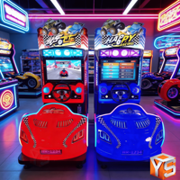 Simulateur de course automobile d'arcade à monnayeur ZDYS pour 2 joueurs, machine de jeu commerciale