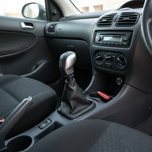 Funda de Palanca de Cambios Larga de Cuero Perforado con Costuras Negras para Peugeot 206 Sport, sin Cubierta, Accesorio para Auto - Product Image 3