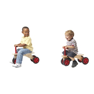 <span class=keywords><strong>Tricycle</strong></span> à quatre roues en <span class=keywords><strong>bois</strong></span> massif pour enfants, vélo d'équilibre 3 en 1, harnais de sécurité à 3 points, utilisation en chambre et en salon - Product Image 1
