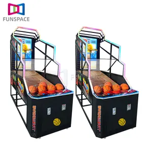 Fun space Coin Operated Indoor Amusement Center Elektronische Arcade Street Basketball Arcade Spiel automat mit Video