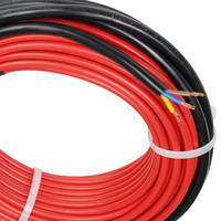 Kit de calefacción de suelo radiante eléctrico con cable en T, 120V/240V, 12 W/m y 3,14 W/FT, incluye termostato, 15 años de garantía