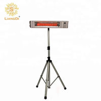 Élément chauffant infrarouge pour terrasse extérieure, montage au plafond, 1500W, tube chauffant en quartz à fibres de carbone infrarouges LDHR009-KB