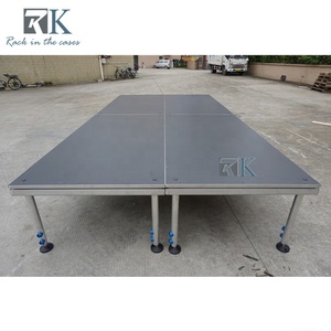 1.22x2.44m Plywood <b>Platform</b> <b>Stage</b> Mobile Aluminum Adjustable Height <b>Stage</b> - Product Image 4