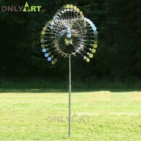 Sculptures en métal d'art moderne pour la maison, Sculptures éolien chaîne abstraite en acier inoxydable