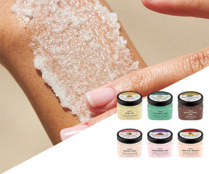 定制有机素食美白护肤保湿Gommage公司水果去角质盐糖私人标签身体磨砂 - Product Image 5