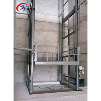Lift Barang Industri 500kg, Lift Kargo Dinding Luar Ruangan 1000kg 3000kg, Platform Angkat Barang untuk Gudang