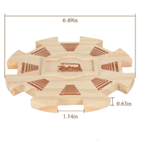 Jeu de dominos Mexican Train en pin, accessoires pour Mexican Train, pièce maîtresse de jeu, idéal pour offrir et favoriser la santé cérébrale des enfants et des seniors