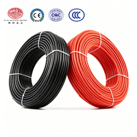 Câble photovoltaïque basse tension PV1-F, résistant aux intempéries, aux UV, en cuivre étamé, XLPE, indice de protection IP67, 1*1.5